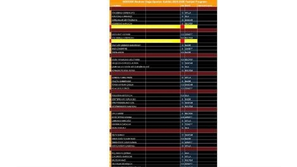 2025-2026 YILI FAALİYET PROGRAMIMIZ